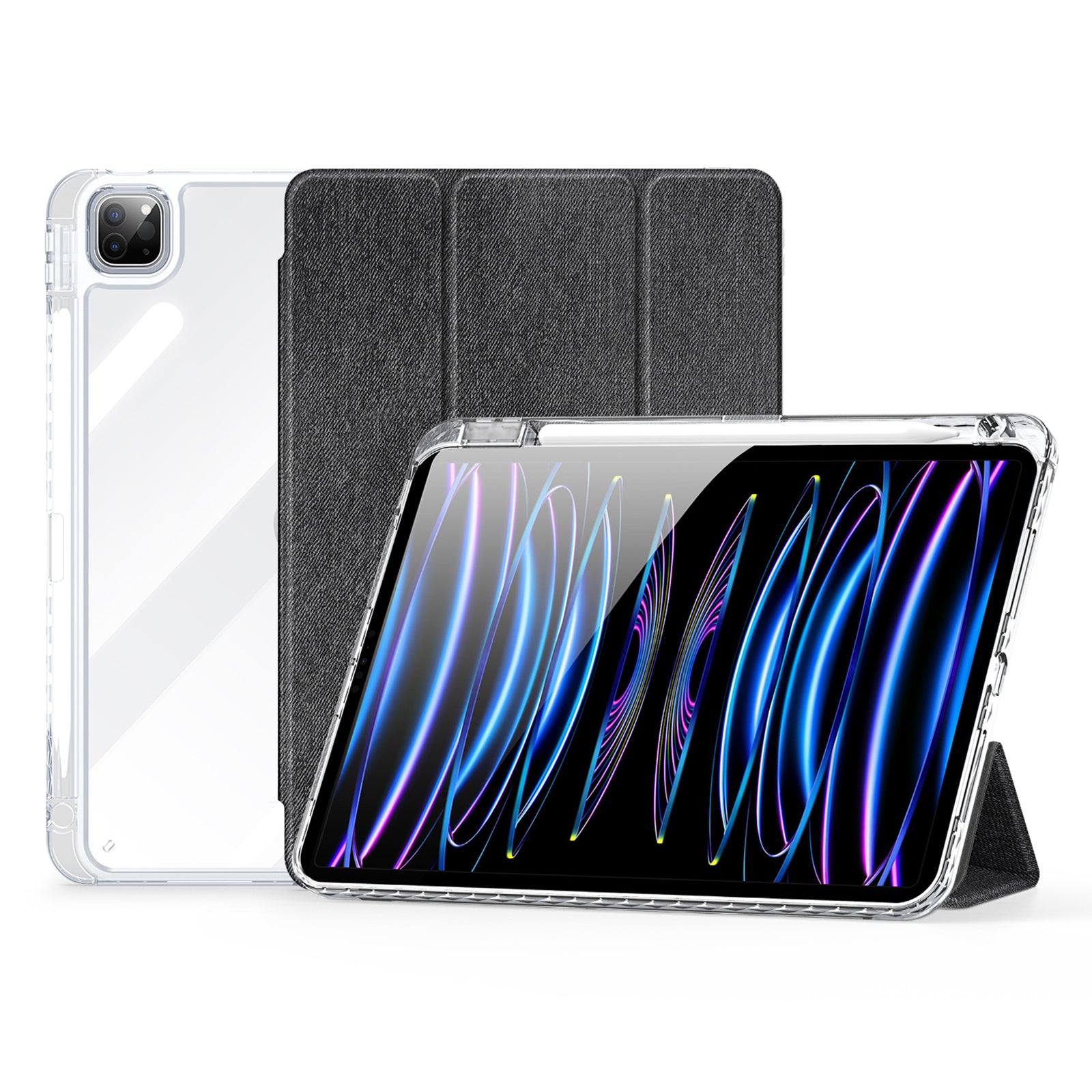 DUX DUCIS Unid Series For iPad Pro 11 (2024) Clear Case TPU+PC+Leather Cover with Auto Wake / Sleep DUX DUCIS Unid Series For iPad Pro 11 (2024) Clear Case TPU+PC+Leather Cover with Auto Wake / Sleep